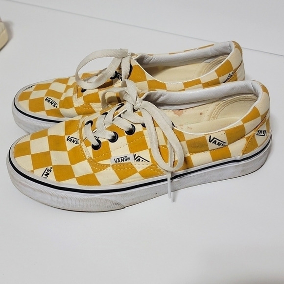 VANS in Checkered Gold, Men's 5, Women's 6.5. GUC - Picture 2 of 8